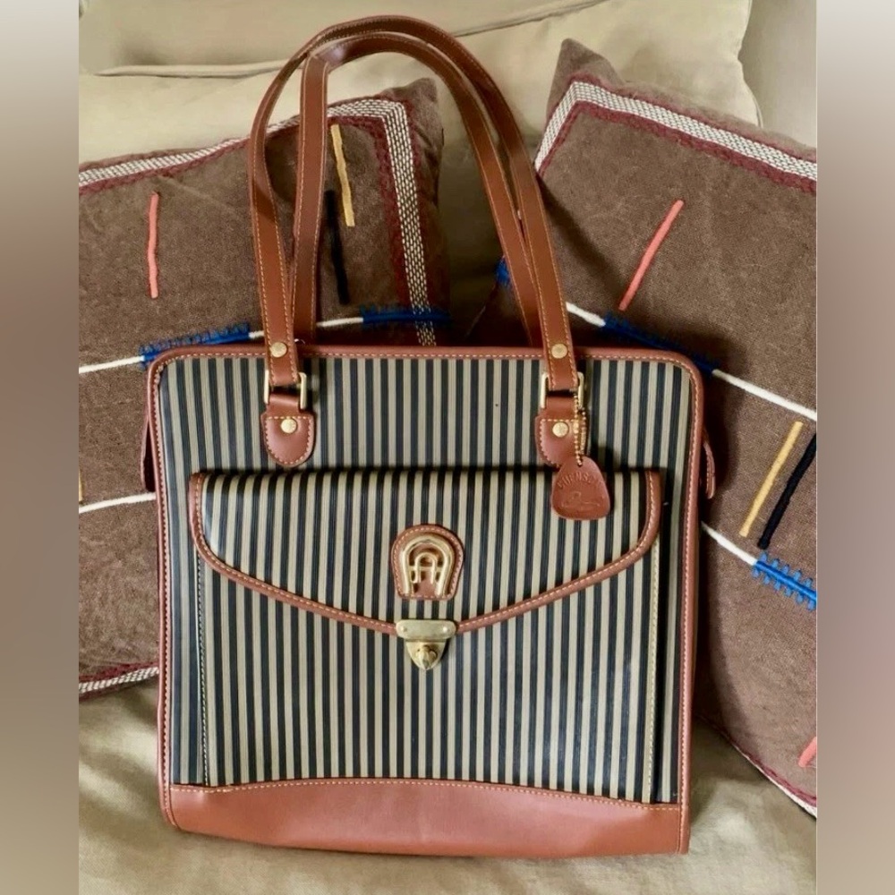 Vintage Chenson Striped Purse